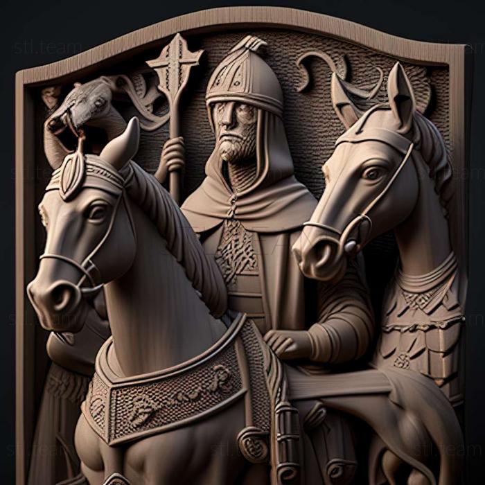 3D model Crusader Kings II Horse Lords game (STL)